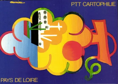 Pays de Loire — PTT Cartophilie — criação original de Jacques Auriac
