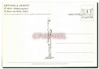 De wind en de vrouwen — 12e tekening van de 2e serie — Carterie Occitane — Achterkant
