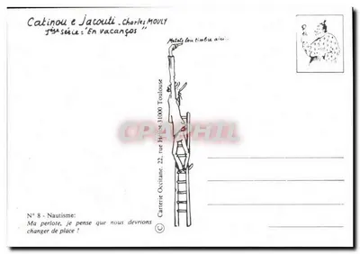 Nautyka — Catinou i Jacouti — Charles Mouly, seria 'W wakacjach', nr 8 — Rewers