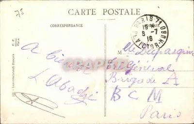 Paris - O Sagrado Coração de Montmartre — editor não identificado, número de série não visível — Verso
