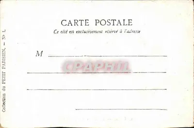 Paris CPA Le pont Alexandre III — Verso