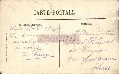 Les Buttes-Chaumont — El Puente colgante — Editor LEVY FILS & CIE, n°117 — Reverso