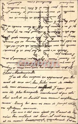 Paisagem pastoral com pastor e rebanho — ilustração — editor desconhecido, número de série não visível — Verso