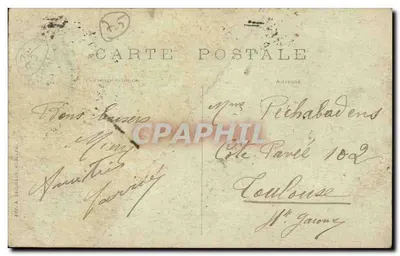 Parijs — De Noordstation — Uitgever A. Vaillien, G. Jules — Achterkant