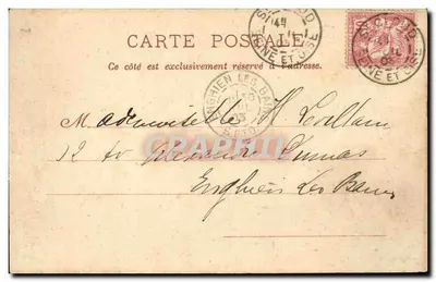 Park Saint-Cloud — Kaskada — P. Marmuse, Paryż, nr 10 — Rewers