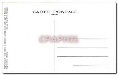 REPRODUKCJA Fantazjowa karta Le Petit Ardennais Czasopismo Kobieta — Rewers