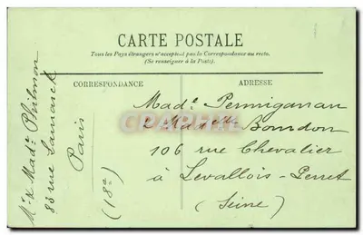 Paryż — Mały Pałac — LL. n°29 — Rewers
