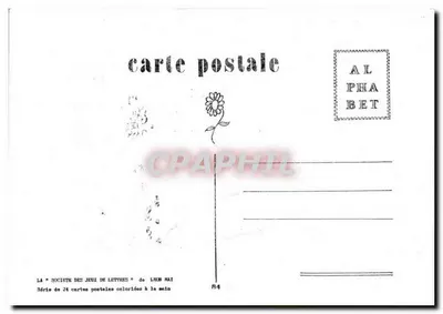Lettre B — Alphabet — "Société des Jeux de Lettres" Léona Mai — Rewers