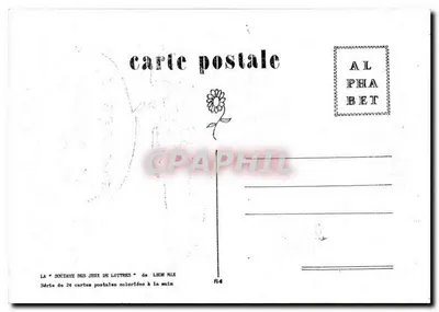 Caballo en una letra U — caricatura — LA "SOCIÉTÉ DES JEUX DE LETTRES" de LÉON MAX, n° 84 — Reverso