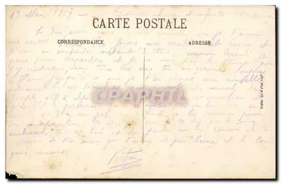 Paryż (XV wiek) — Wieża Eiffla i Plac Champ-de-Mars — LL. n° 1433 — Rewers