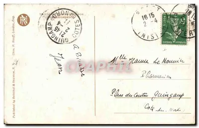 Mulher com chapéu de flores — Ruth — Curtis Publishing Co. n° 2145 — Verso