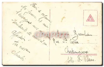 Família ao ar livre sob a neve — editor PR, n° 4446/6 — Verso