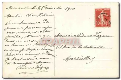 Jovem mulher em traje de Natal — Heureaux Poël — Hennevelt 1902 — Verso