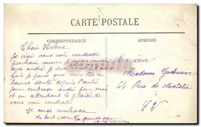 Paris — O Dôme dos Invalides — LL. — Editor LL, n° 238 — Verso