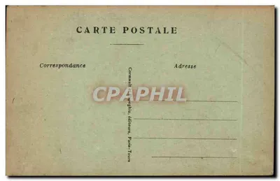 Parijs — Het Triomfboog en het plein de l'Étoile — A. P. — Achterkant