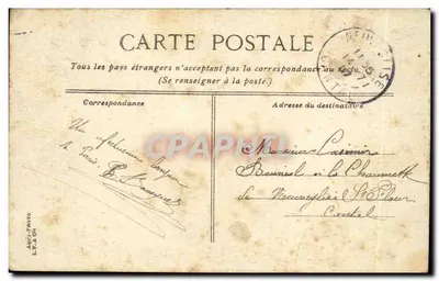 Paryż - Katedra Notre-Dame — widok z mostu — wydawca Agui-Photo, nr L.V.A.04 — Rewers