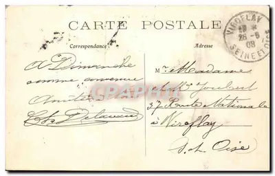 Paris — Gare St-Lazare — A Cour du Havre — C. M. n°552 — Verso