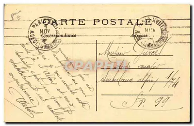 Parijs — Station Saint-Lazare — Cour de Rome — C.M. 553 — Achterkant