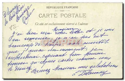 Paryż — Stacja Świętego Lazare — Plac Havre — Wydawca C. Béral, nr 34 — Rewers