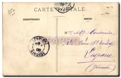 Parijs - De Noordstation — uitzicht van de hoofdingang — onbekende uitgever, n° 37 — Achterkant
