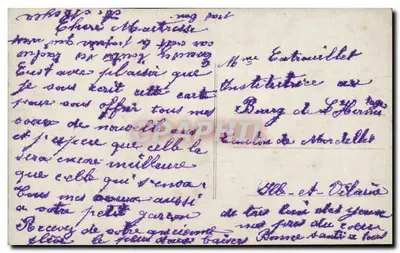 Jovem mulher segurando um buquê — Boa Ano — Alba, n°555 — Verso