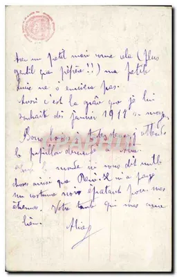 Młody para wśród kwiatów — Szczęśliwego Dnia — Trisay, n° 3137 — Rewers