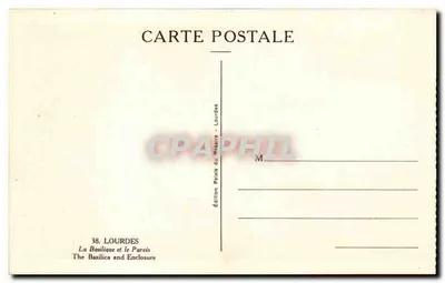La Basilica e il Piazzale — Lourdes — Edizione La Basilica e il Piazzale — Verso