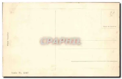 Dwa anioły — Boże Narodzenie — Wiener Rosephot, seria 2627 — Rewers