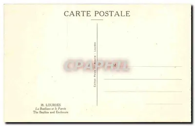 Lourdes — La Basilique et le Parvis — Wydawnictwo Palais de Lourdes — Rewers
