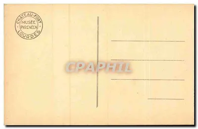Figurki Gabard: Bearnais i Barégeois — Muzeum piemontyjskie w zamku Lourdes, n°11 — Rewers