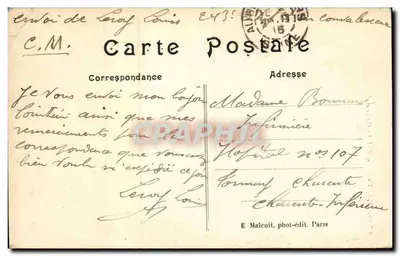 Paris — O Val de Grâce — E.M. n°5206 — Verso
