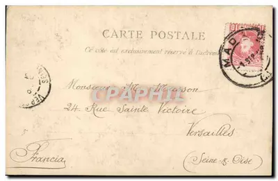 Bambino che sta cucendo — Calzolaio — J. Detcie — Verso