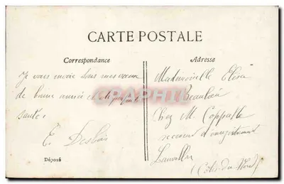 Homem em traje de festa — desejo de feliz ano — ELD, n°108 — Verso