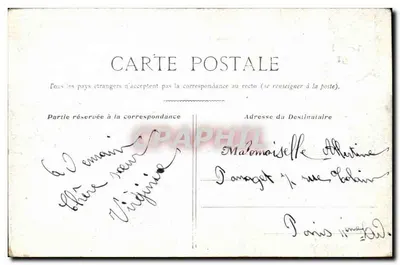 Paryż - Les Champs-Élysées — widok ulicy z Arc de Triomphe — wydawca nieznany — Rewers