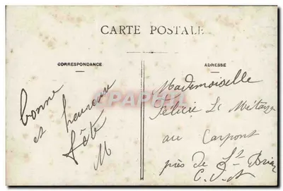 Je les ai cueillies pour votre fête — R.L. — n° 6005 — Verso