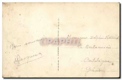 Paris — A Câmara dos Deputados e o Ponte da Concórdia — A. Papeghin, n°192 — Verso