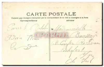Paryż — Trocadéro widziane z Wieży Eiffla — wydawca Tamps, n° 245 — Rewers