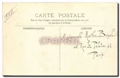 Paris — O Arco do Triunfo — LL — Verso
