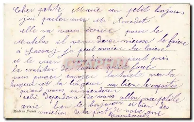 Para zakochana — romantyczna scena — wydawca Fouvrette, nr 1271 — Rewers
