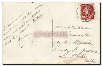 Mulher e criança — Boa Ano — Xícara de chá, n°102 — Verso
