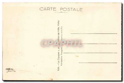 Vichy — Pergola obok Pałacu Źródeł — La Cigogne, nr 345 — Rewers