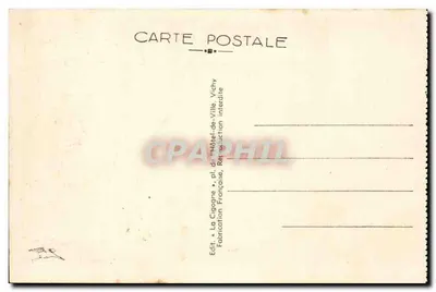 Vichy — Hall do Palácio das Fontes Chomel — La Cigogne, n° 361 — Verso