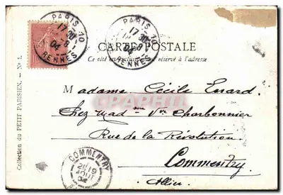 Most Alexandre III — Paryż — Wydawnictwo Petit Parisien, nr 1 — Rewers