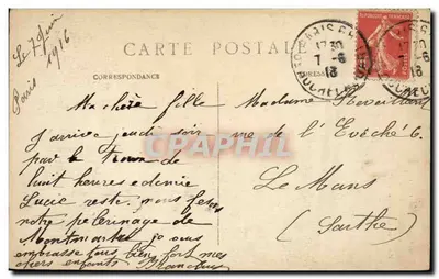 París (18e) — La Basílica del Sagrado Corazón de Montmartre — J. H. n°52 — Reverso