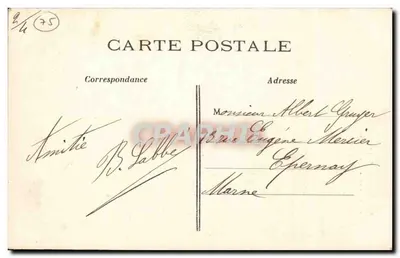 Paryż — Sacré-Cœur widziany z ulicy de la Barre — C.M. — n°159 — Rewers