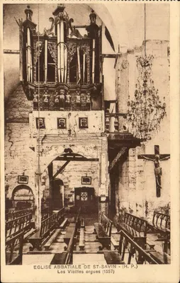 Igreja Abbatial de São Savin — As antigas órgãos (1557) — H.P.