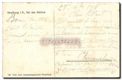 Widok z Strasburga — wydawca Felix Luib, nr 788 — Rewers
