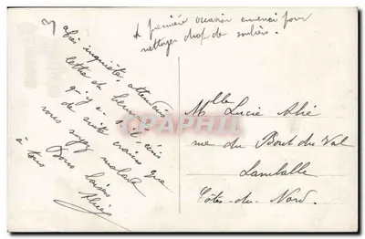 Búhos y flores — tarjeta postal de Pascua — A.N. Paris, n.º 1520 — Reverso