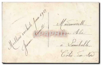 Coppel onder een paraplu — Goed jaar — anoniem uitgever, nr. 3505 — Achterkant
