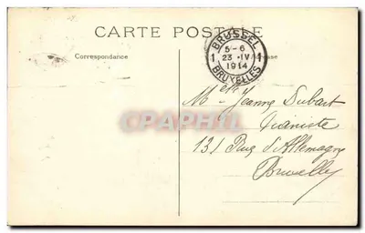 Triomfboog van l'Étoile — Parijs — J.H. uitgever, n° 842 — Achterkant